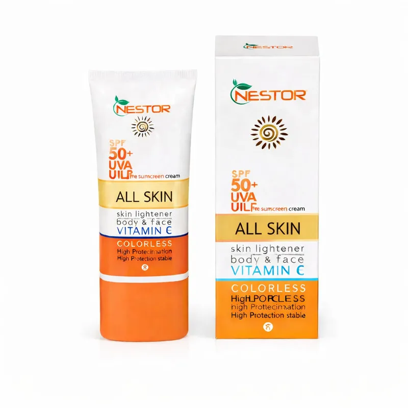 کرم ضد آفتاب بیرنگ صورت نستور SPF 50 مدل 100 مناسب برای انواع پوست حجم 50 میلیلیتر - تصویر 2
