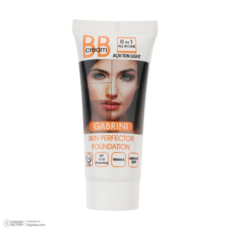 کرم پودر SPF 15 BB کابرینی مدل 8IN1 شماره L مناسب برای انواع پوست حجم 50 میلیلیتر - تصویر 5