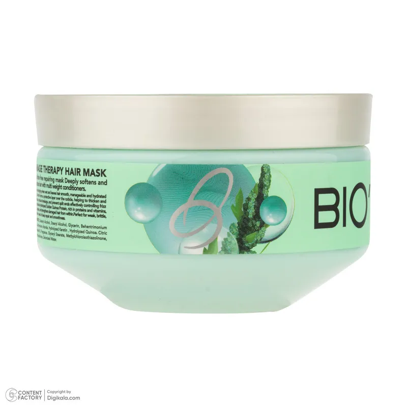 ماسک مو تقویت کننده بیول مدل DAMAGE THERAPY مناسب برای موهای خشک و آسیب دیده حجم 220 میلیلیتر - تصویر 5