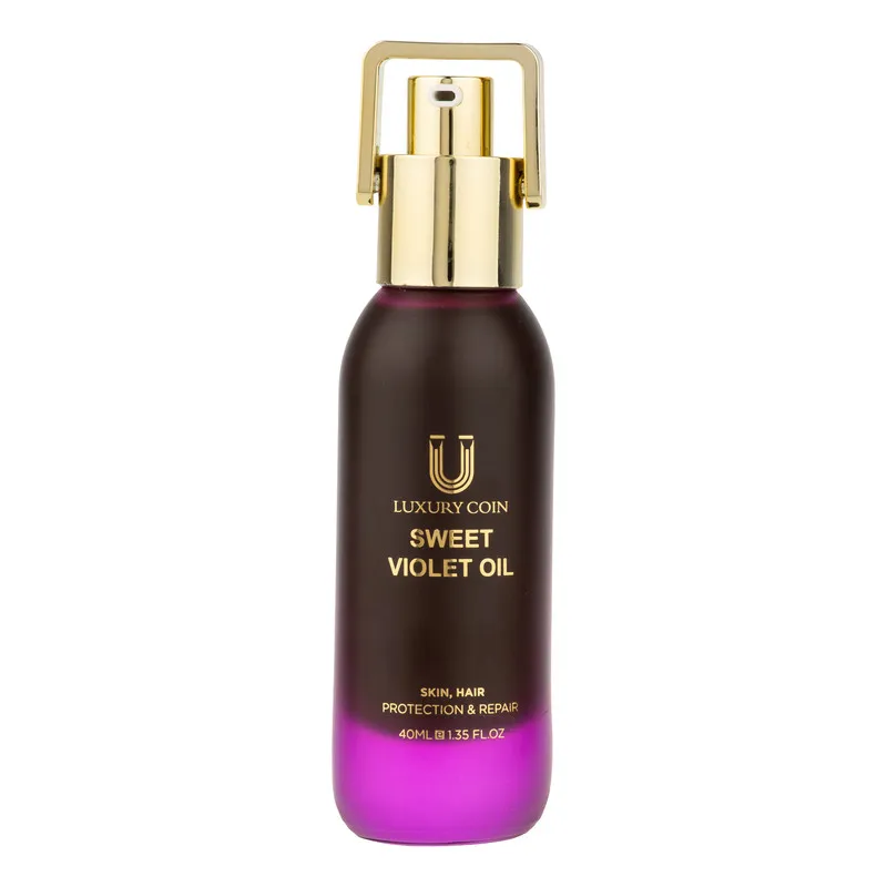 روغن بدن لاکچری کوین مدل VIOLET OIL مناسب برای انواع پوست حجم 40 میلی‌لیتر