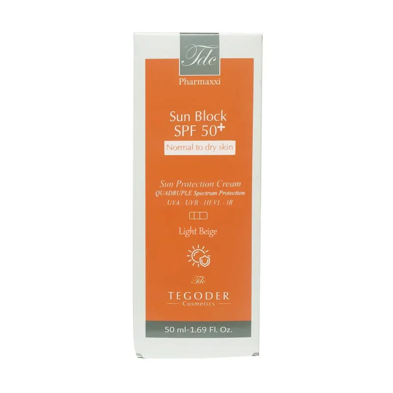 کرم ضد آفتاب رنگی صورت تگودر SPF 50 مدل LB ‌محافظ UVA ،UVB و PA+++ مناسب برای پوست خشک و حساس حجم 50 میلی‌لیتر - تصویر 2