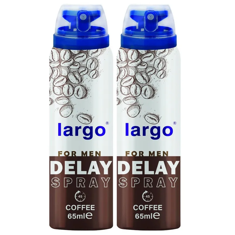 اسپری تاخیری لارگو مدل Coffee حجم 65 میلی لیتر مجموعه 2 عددی