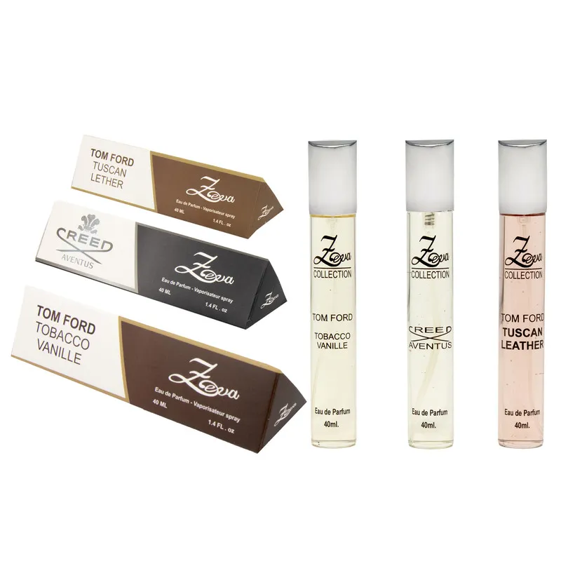 عطر جیبی زنانه زوا مدل تامفورد توسکان لدر کرید اونتوس تامفورد توباکو وانیل با رایحه شیرین حجم 40 میلی‌لیتر مجموعه 3 عددی - تصویر 2