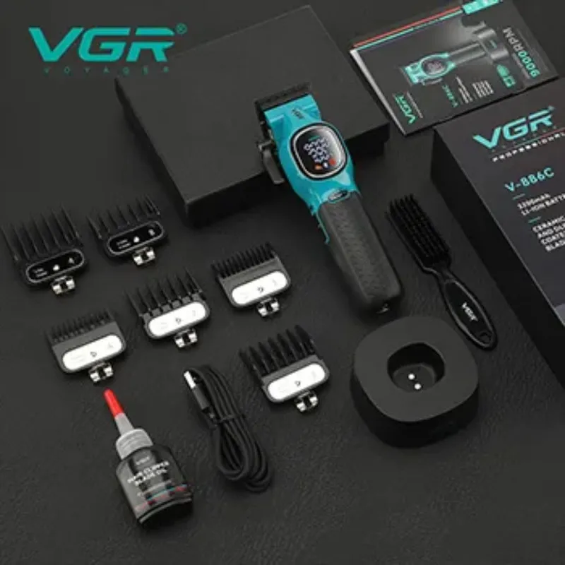 ماشین اصلاح موی سر و صورت شارژی وی جی ار مدل V-886C - تصویر 5