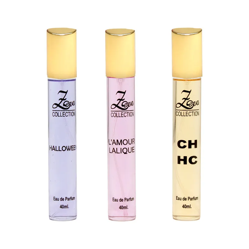 عطر جیبی زوا مدل لالیک لامور CH با رایحه خنک حجم 40 میلیلیتر مجموعه 3 عددی