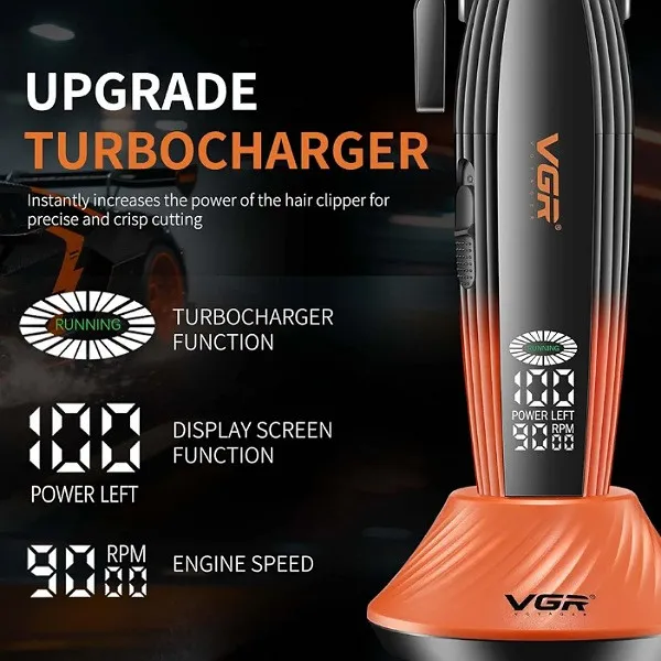 ماشین اصلاح موی سر و صورت شارژی وی جی ار مدل V-889C - تصویر 5