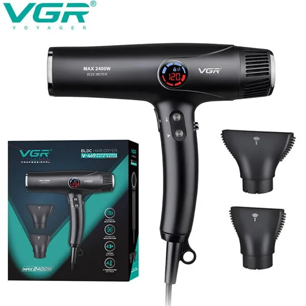 سشوار حرفهای 2400 وات وی جی ار مدل V-469 - تصویر 2