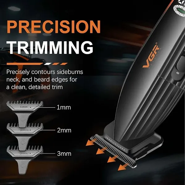 ماشین اصلاح موی سر و صورت شارژی وی جی ار مدل V-899T - تصویر 2