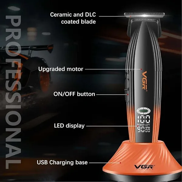 ماشین اصلاح موی سر و صورت شارژی وی جی ار مدل V-899T - تصویر 5