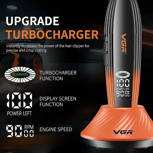 ماشین اصلاح موی سر و صورت شارژی وی جی ار مدل V-899T - تصویر 6
