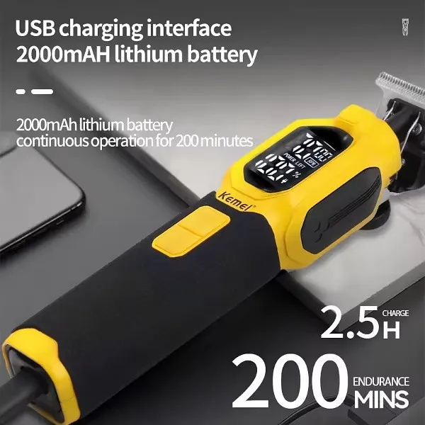 ماشین اصلاح موی سر و صورت شارژی کیمی مدل KM-1878 3in1 - تصویر 4
