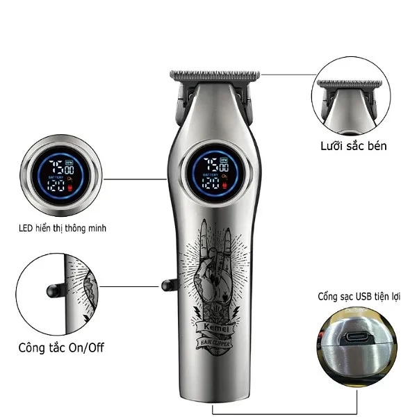ماشین اصلاح موی سر و صورت شارژی کیمی مدل KM-1592 - تصویر 5