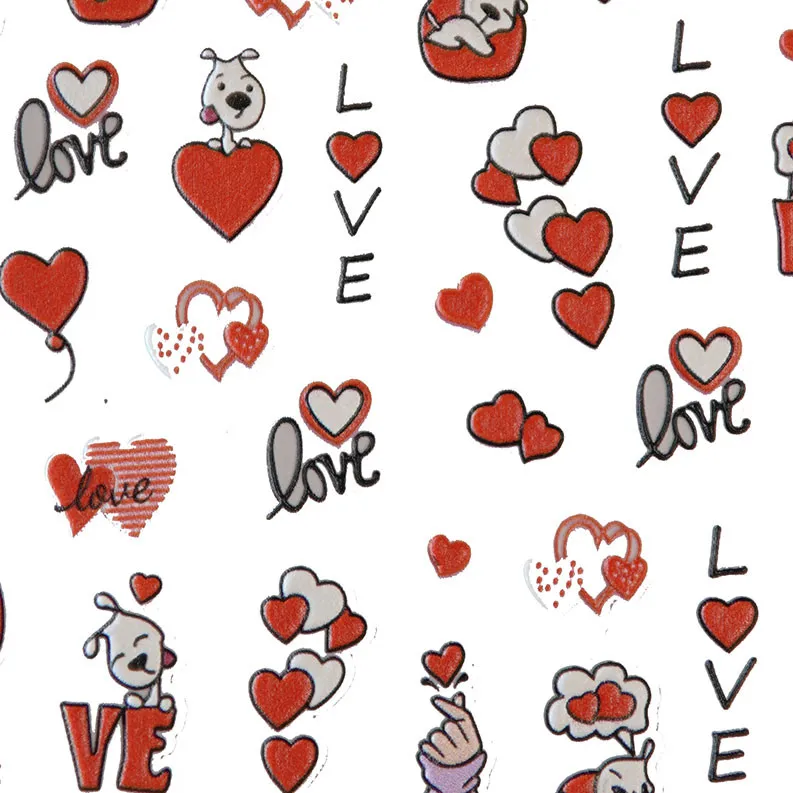 برچسب لنز ناخن مدل love کد m-1732 - تصویر 5