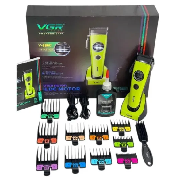 ماشین اصلاح موی سر و صورت شارژی وی جی ار مدل V-880C - تصویر 4