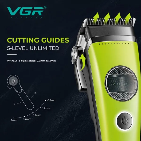 ماشین اصلاح موی سر و صورت شارژی وی جی ار مدل V-880C - تصویر 5