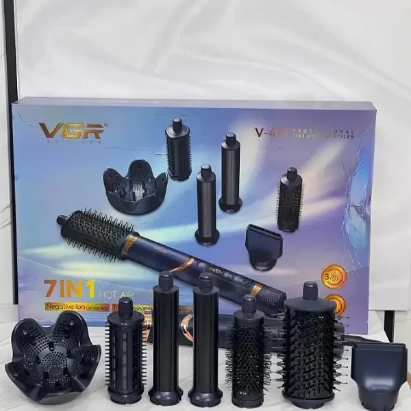 سشوار برسدار حالتدهنده 1400وات وی جی ار مدل V-477 7in1 - تصویر 2