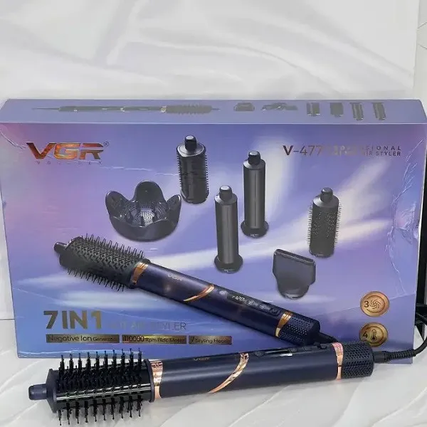 سشوار برسدار حالتدهنده 1400وات وی جی ار مدل V-477 7in1 - تصویر 4