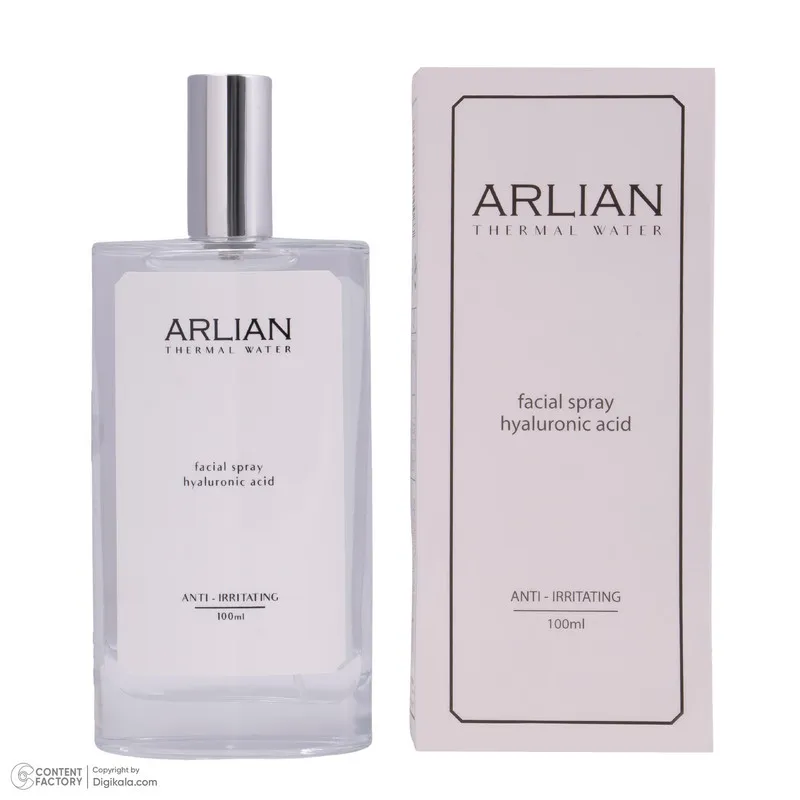 اسپری آبرسان صورت و بدن آرلیان مدل Hyaluronic Acid مناسب برای انواع پوست حجم 100 میلی لیتر - تصویر 6