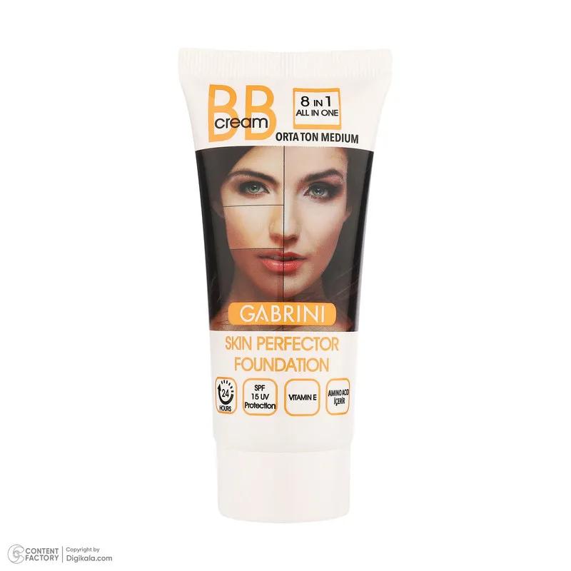 کرم پودر BB مایع SPF 15 کابرینی مدل 8IN1 مناسب برای انواع پوست حجم 50 میلیلیتر - تصویر 3