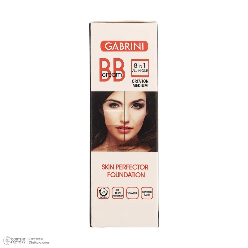 کرم پودر BB مایع SPF 15 کابرینی مدل 8IN1 مناسب برای انواع پوست حجم 50 میلیلیتر - تصویر 6
