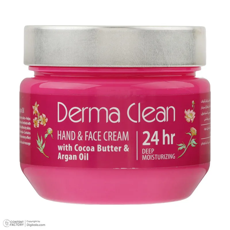 کرم مرطوب‌کننده دست و صورت درماکلین مدل Cocoa Butter مناسب برای انواع پوست حجم 250 میلی‌لیتر - تصویر 4