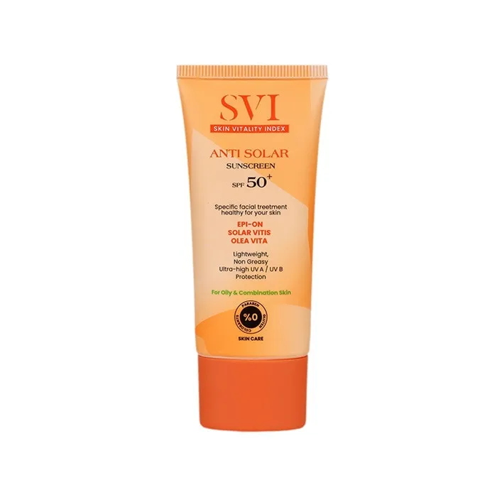 کرم ضد آفتاب بیرنگ گردن و صورت اس وی آی SPF 50 مدل Combination مناسب برای پوست چرب حجم 40 میلیلیتر - تصویر 2