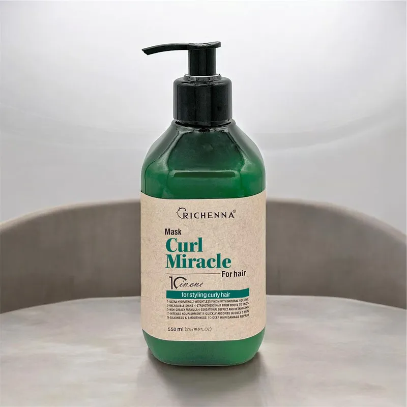 ماسک نرم کننده مو ریچنا مدل  curl miracle مناسب برای موی فر حجم 550 میلی لیتر - تصویر 2