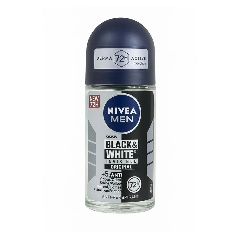 رول ضد تعریق مردانه نیوا مدل Black White Original حجم 50 میلی‌لیتر - تصویر 2