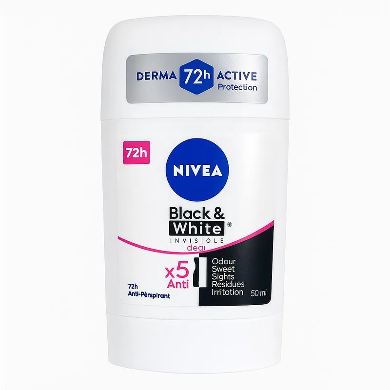 استیک ضد تعریق زنانه نیوا مدل Black & White Invisible Clear حجم 50 میلی لیتر - تصویر 2