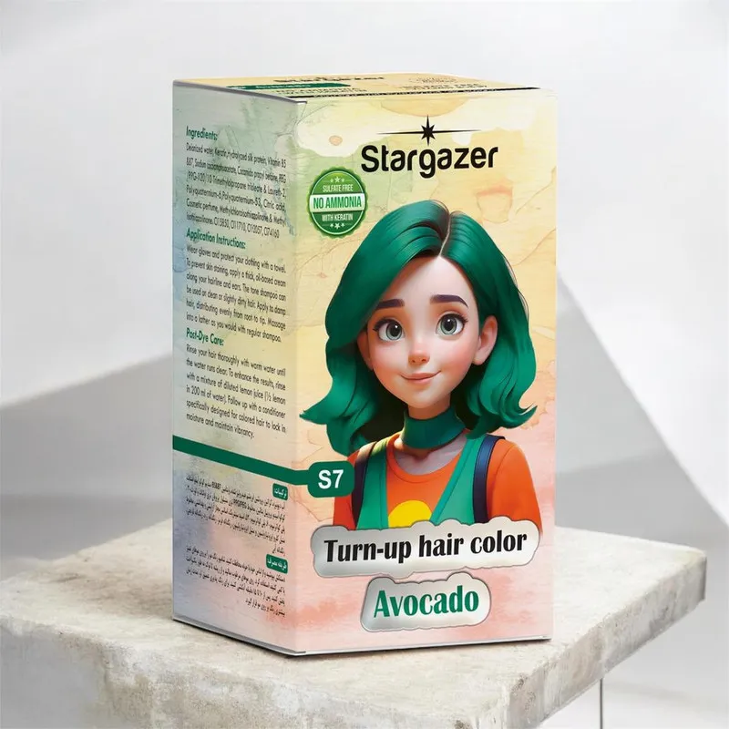 شامپو رنگ مو استارگیزر مدل S7 رنگ سبز حجم 150 میلی لیتر - تصویر 2