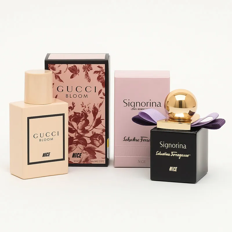 عطر جیبی زنانه نایس مدل سیگنوریا و گوچی بلوم با رایحه شیرین حجم 32 میلی‌لیتر بسته دو عددی - تصویر 2