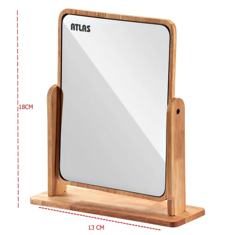 آینه آرایشی رومیزی اطلس مدل دالوین کد S1 - تصویر 3