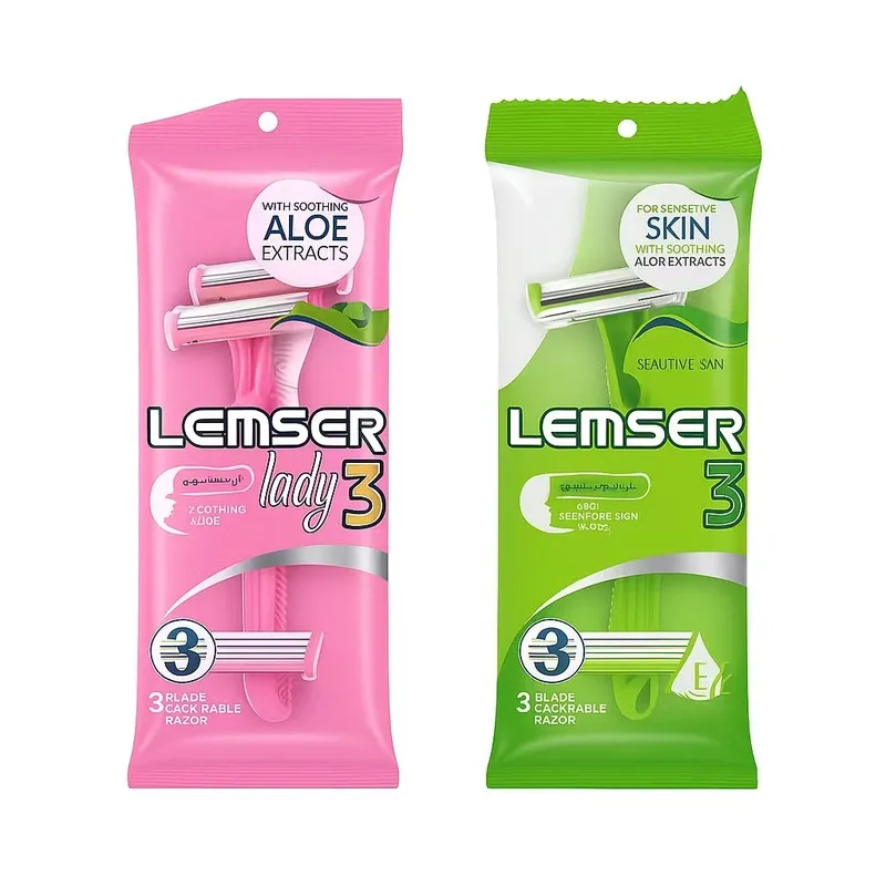 خود تراش لمسر مدل Aloe Extracts دو بسته دو عددی - تصویر 2