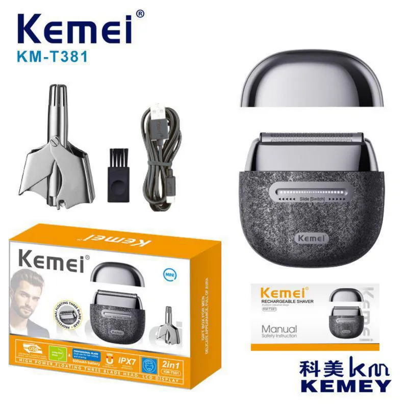 ماشین اصلاح موی صورت شارژی کیمی مدل KM-T381 - تصویر 6