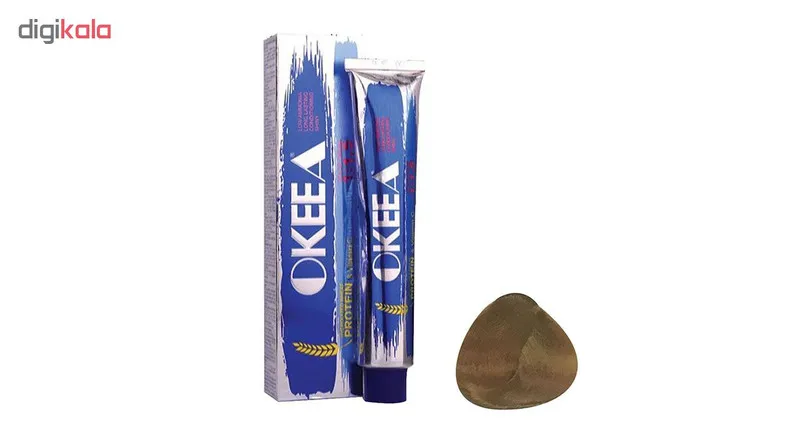 رنگ مو اکیا سری Golden شماره 7.5 حجم 100 میلی لیتر رنگ بلوند طلایی متوسط - تصویر 2