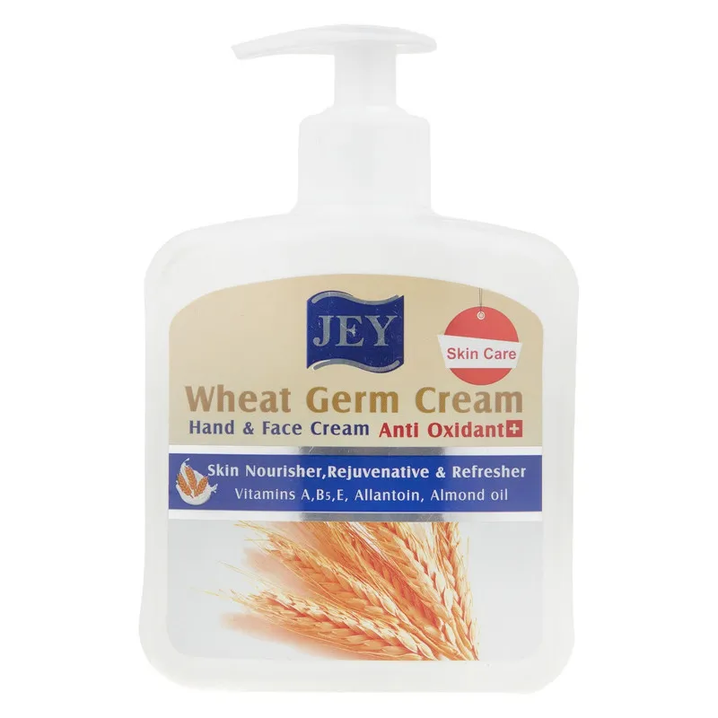 کرم مرطوبکننده دست و صورت جی مدل Wheat-Germ مناسب برای انواع پوست حجم 450 میلی لیتر مجموعه 2 عددی - تصویر 2