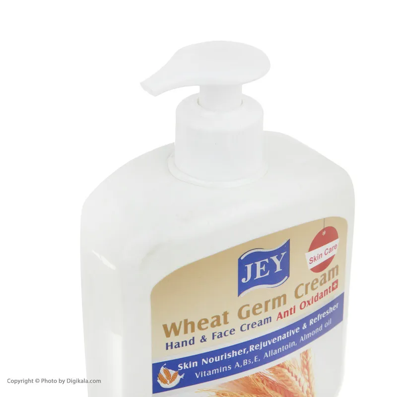 کرم مرطوبکننده دست و صورت جی مدل Wheat-Germ مناسب برای انواع پوست حجم 450 میلی لیتر مجموعه 2 عددی - تصویر 6