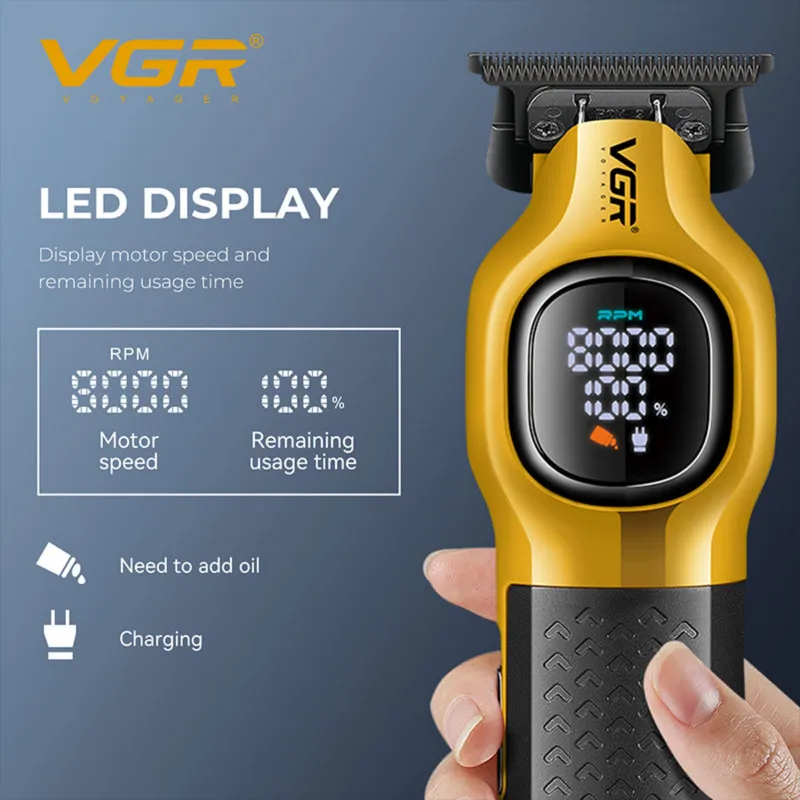 ماشین اصلاح موی سر و صورت شارژی وی جی ار مدل V-886T - تصویر 3