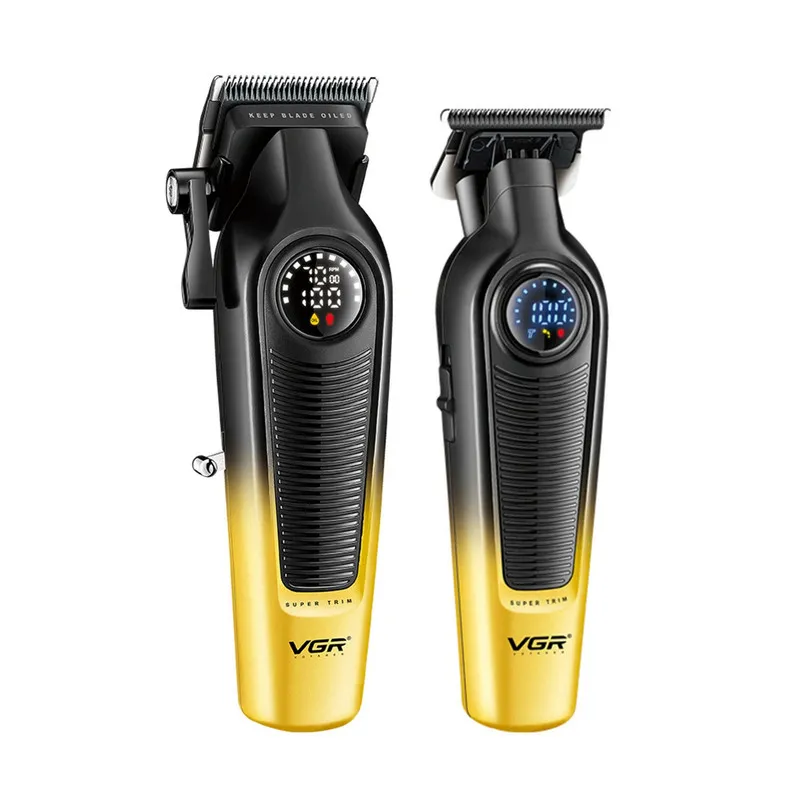 ماشین اصلاح موی سر و صورت شارژی وی جی ار مدل V-196 & 996 مجموعه 2 عددی - تصویر 3