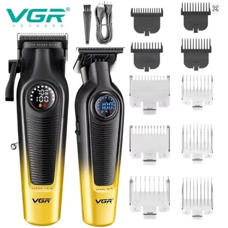 ماشین اصلاح موی سر و صورت شارژی وی جی ار مدل V-196 & 996 مجموعه 2 عددی - تصویر 6