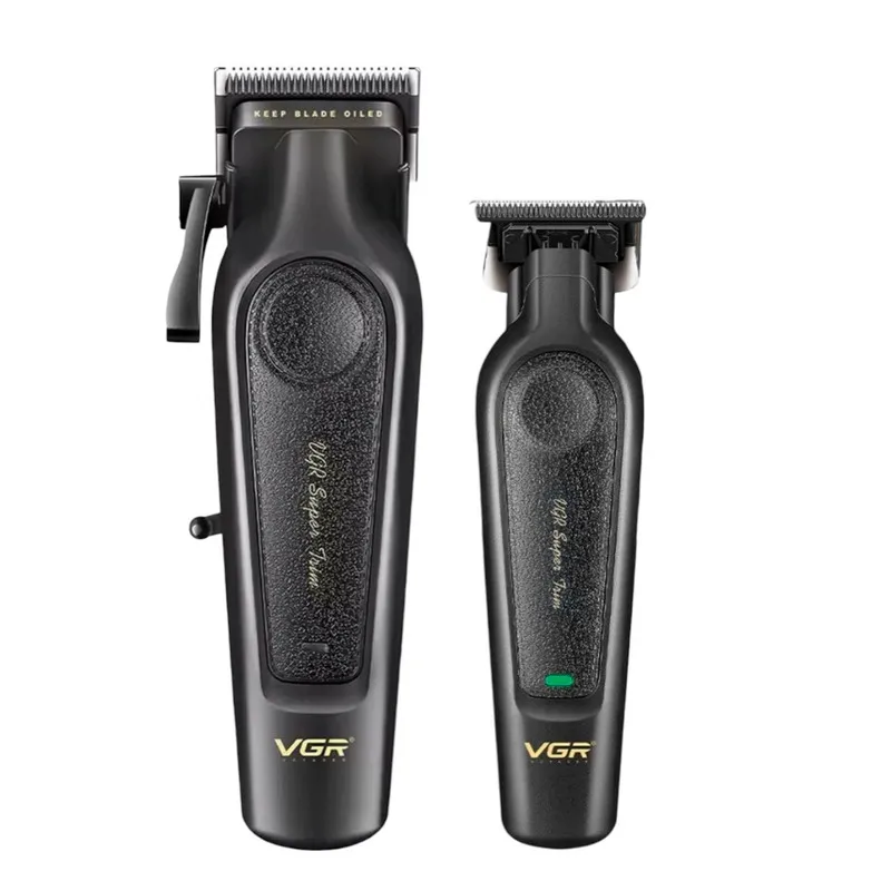 ماشین اصلاح موی سر و صورت شارژی وی جی ار مدل V-197 & 995 مجموعه 2 عددی