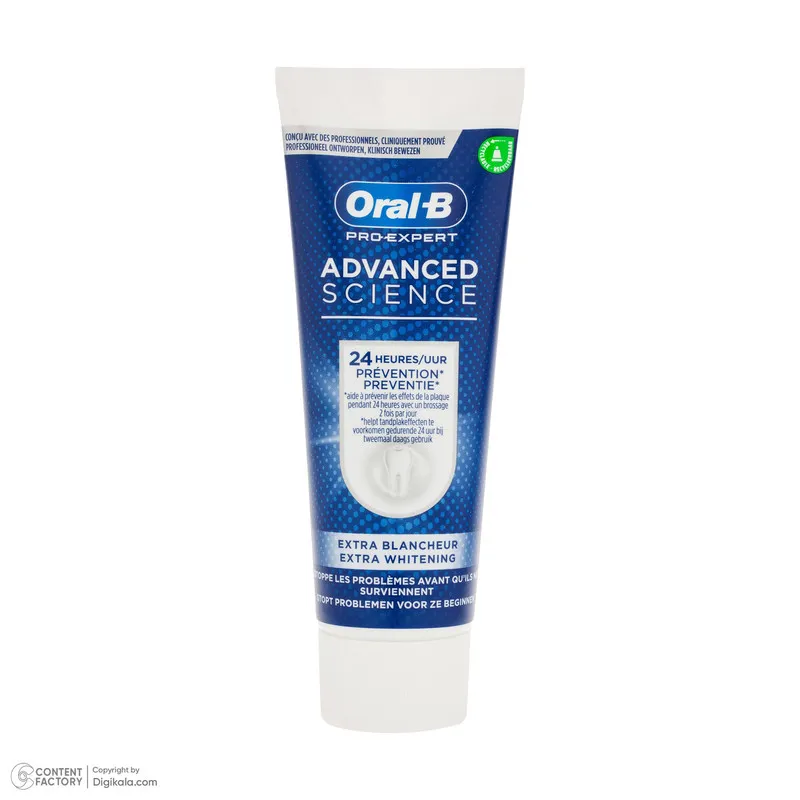 خمیر دندان کاهش دهنده پلاک دندان اورال-بی مدل ADVANCED SCIENCE حجم 75 میلی‌لیتر - تصویر 3