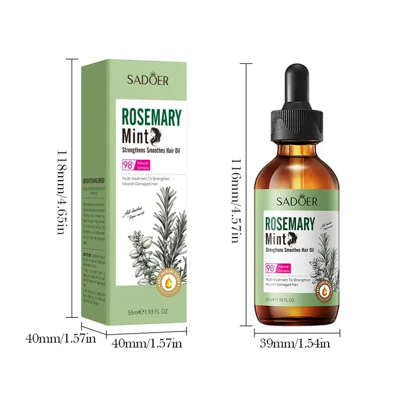 روغن تقویت کننده مو سادور مدل رزماری نعناع مناسب برای انواع مو حجم 55 میلی لیتر - تصویر 4