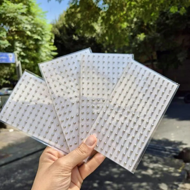 نگین صورت مدل پیرسینگ فیک چسبی بسته 160 عددی - تصویر 4