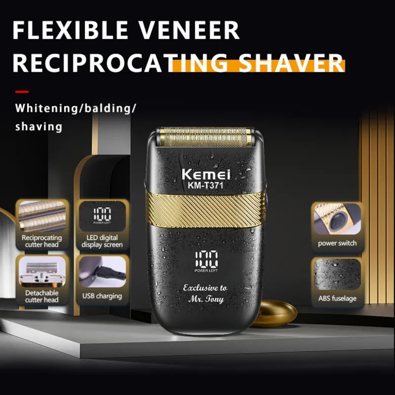 ماشین اصلاح موی صورت شارژی کیمی مدل KM-T371 - تصویر 5