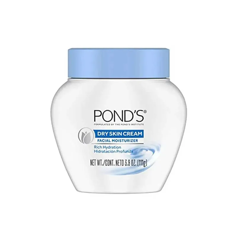 کرم مرطوب کننده پوست پوندز مدل Dry skin Cream مناسب برای پوست معمولی و خشک وزن 111 گرم