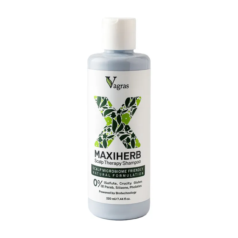 شامپو مو واگراس مدل MAXIHERB مناسب برای انواع مو حجم 220 میلی لیتر به همراه ماساژور کف سر - تصویر 4