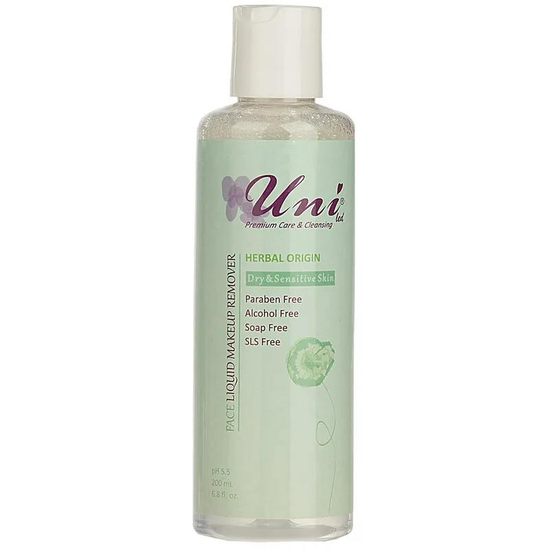 محلول پاک کننده آرایش یونی لد سری Herbal Origin مدل Dry And Sensitive Skin حجم 200 میلی لیتر