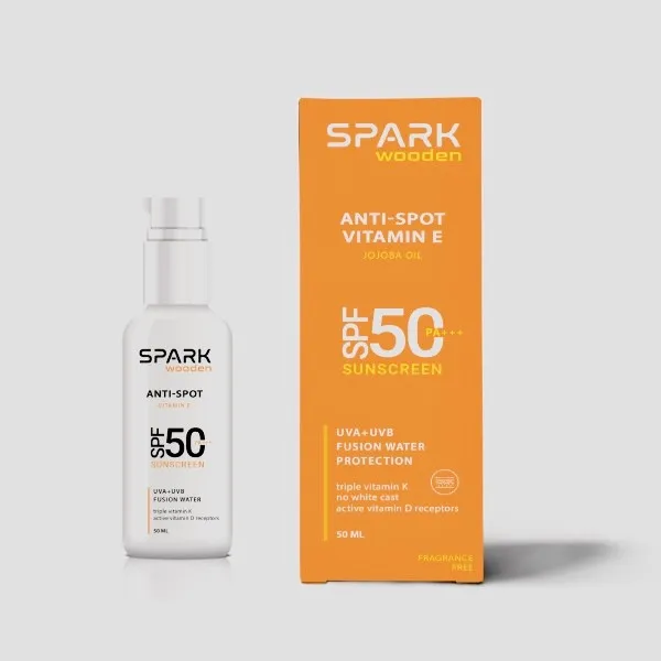 کرم ضد افتاب رنگی صورت و بدن اسپارک SPF50 مدل فیوژن محافظ UVB/UVA مناسب برای انواع پوست حجم 50 میلی لیتر - تصویر 2