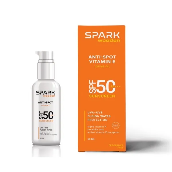 کرم ضد افتاب رنگی صورت و بدن اسپارک SPF50 مدل فیوژن محافظ UVB/UVA مناسب برای انواع پوست حجم 50 میلی لیتر - تصویر 3